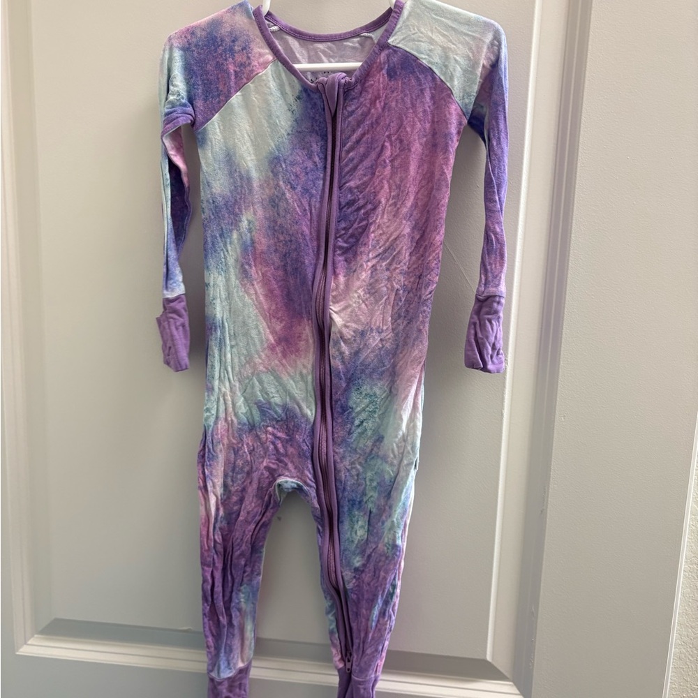 Little Sleepies Purple Tie-Dye Zippy